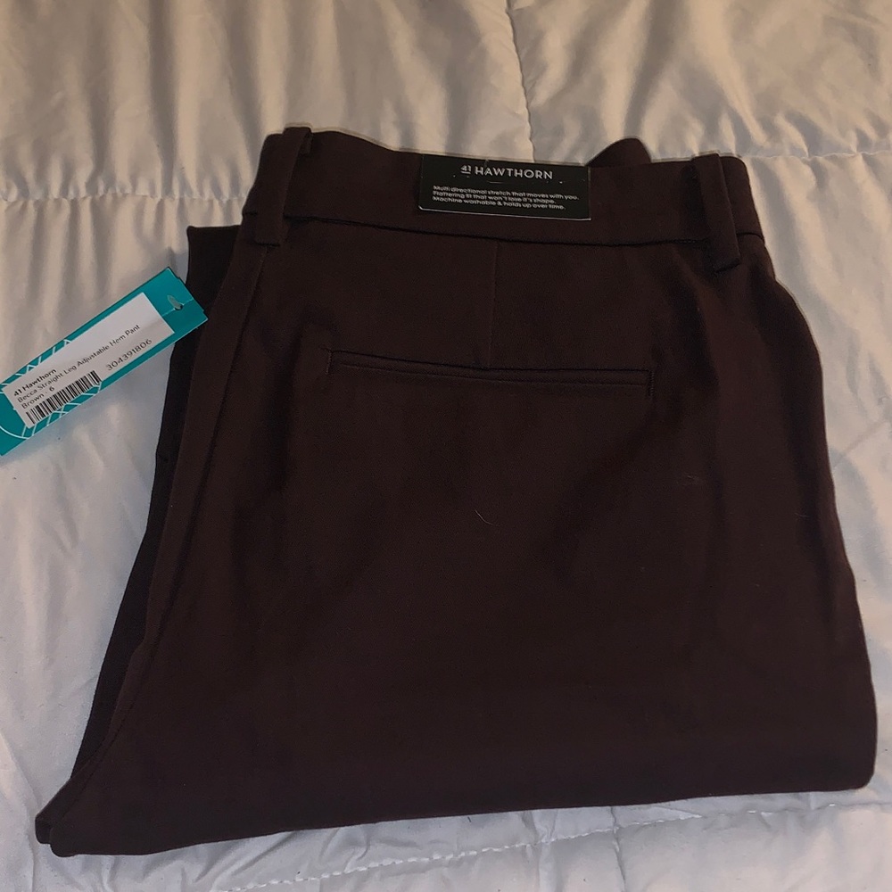 ☆ 41 Hawthorn Becca Straight leg Adjustable hem pants Size 6 New